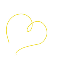 Yellow Long Thread Vector Illustration 