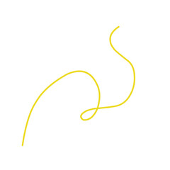 Yellow Long Thread Vector Illustration 