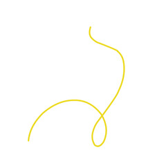 Yellow Long Thread Vector Illustration 