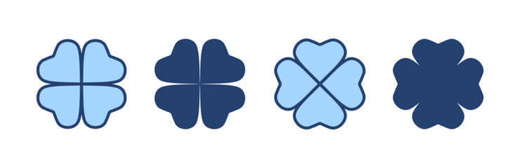 Clover icon vector. clover sign and symbol. four leaf clover icon.