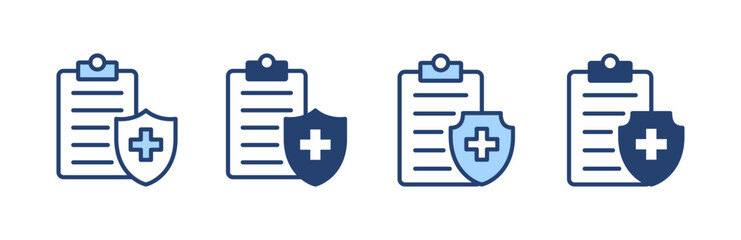 Medical insurance icon vector. health insurance sign and symbol