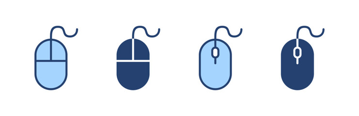 Mouse icon vector. click sign and symbol. pointer icon vector.