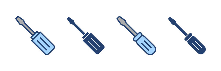 Screwdriver icon vector.tools sign and symbol