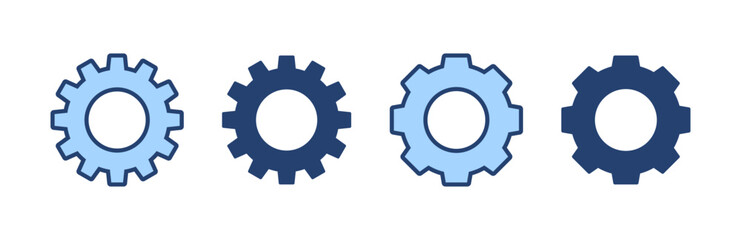 Setting icon vector. Cog sign and symbol. Gear Sign