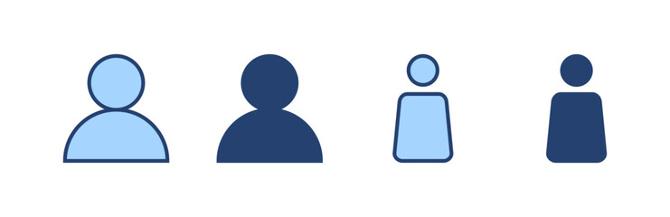 User icon vector. person sign and symbol. people icon.