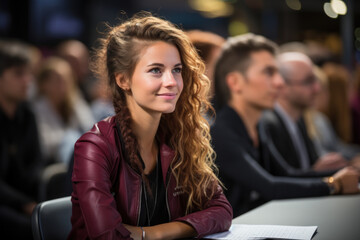 A student takes part in a virtual debate, refining critical thinking skills and engaging in thought-provoking discussions. Generative AI.