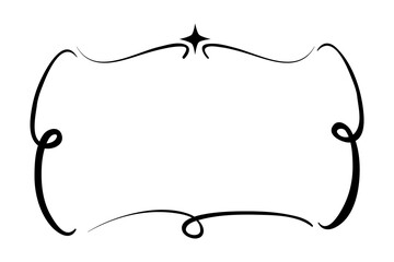 rectangle simple vector hand draw sketch black vector