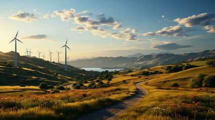 二酸化炭素を抑える風力発電