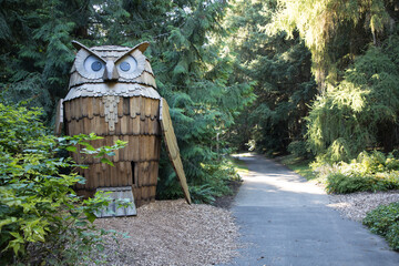 Beautiful view of the VanDusen Botanical Garden in Vancouver, Canada