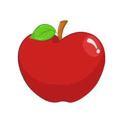 red apple illustration