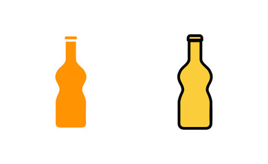 Bottle icon set for web and mobile app. bottle sign and symbol