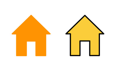 House icon set for web and mobile app. Home sign and symbol