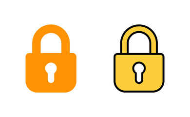 Lock icon set  for web and mobile app. Padlock sign and symbol. Encryption icon. Security symbol