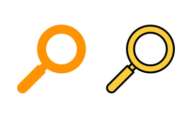 Search icon set for web and mobile app. search magnifying glass sign and symbol