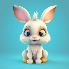 Obraz premium cute and adorable 3d rabbit