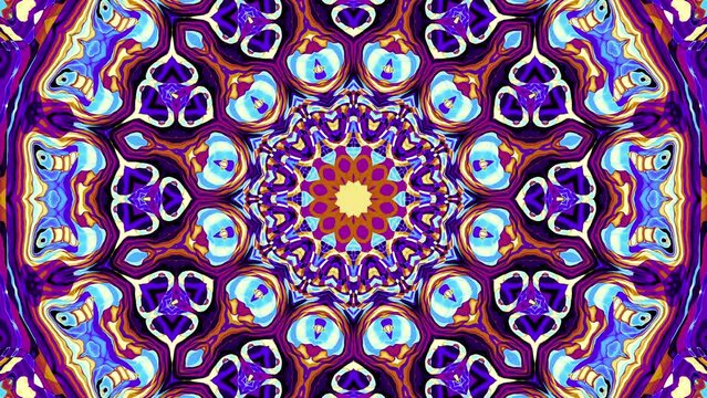 Ornate mandala loop background. 4k looping footage. Abstract Mandala