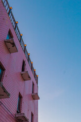 pink brick