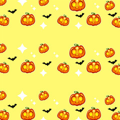 Wallpaper pumpkin face happy halloween 