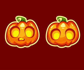 Cute pumpkin happy halloween 