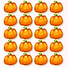 Pattern pumpkin happy halloween 