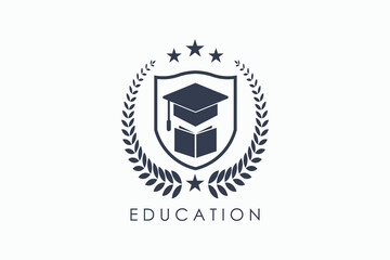 education logo design with unique concept