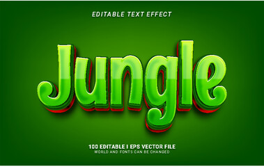 jungle 3d style text effect