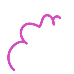 Pink Squiggles Lines Vectors 