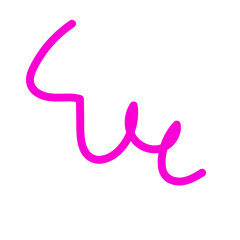 Pink Squiggles Lines Vectors 