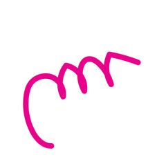 Pink Squiggles Lines Vectors 