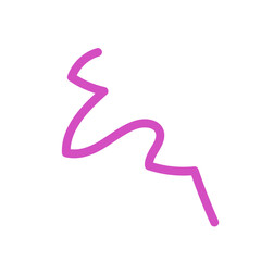 Pink Squiggles Lines Vectors 