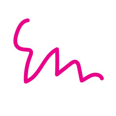 Pink Squiggles Lines Vectors 