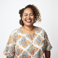 Pacific Islander Portrait: Captured Essence Against Studio Backdrop
