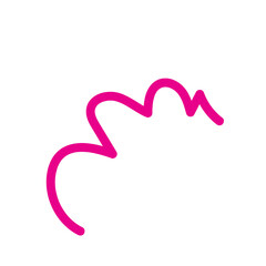 Pink Squiggles Lines Vectors 