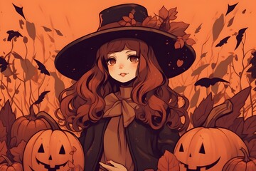 ハロウィンのイラスト　with generative ai