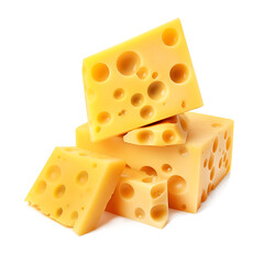 yellow cheese with holes