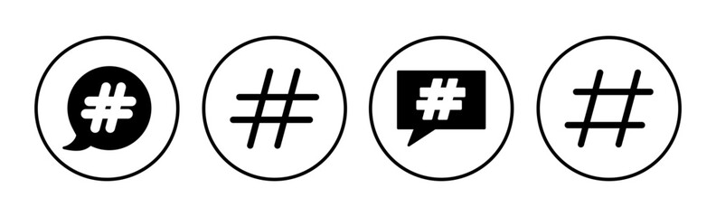 Hashtag icon vector. hashtag simbols
