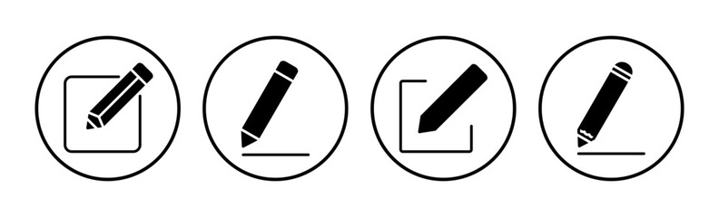 Edit icon vector. edit document sign and symbol. pencil
