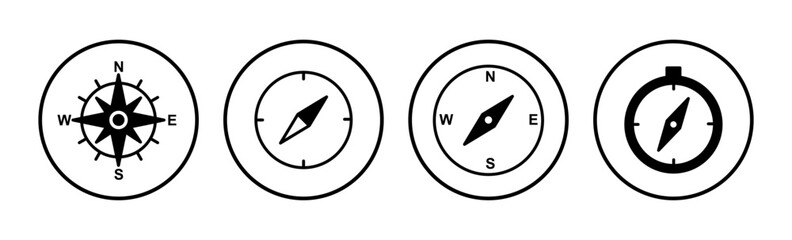 Compass icon vector. navigation icon