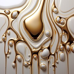 Liquid Metal Reflecting Light, Pattern. Abstract Composit  ideal for Futuristic & Eyecatching Wallpaper