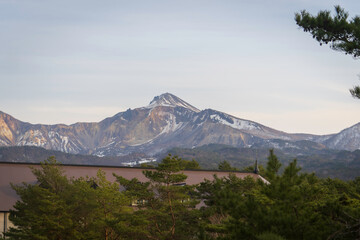 猪苗代湖から眺める磐梯山