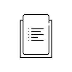 Script digital marketing icon with black outline style. digital, business, web, technology, marketing, script, computer. Vector Illustration