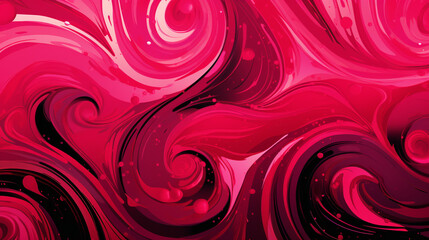 Fototapeta premium Icy Cranberry Swirls