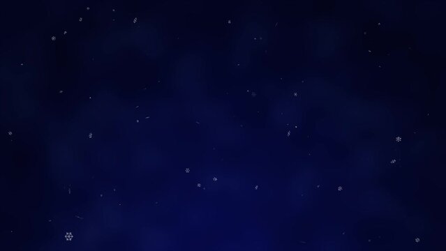 雪、粉雪の背景動画０１　クリスマス