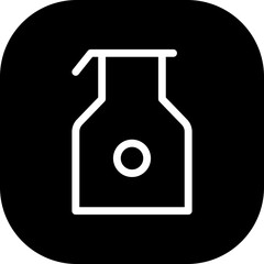 Sanitizer medical and health icon with black filled line outline style. sanitizer, clean, wash, health, virus, medical, protection. Vector Illustration
