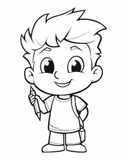 Obraz premium a cartoon coloring page