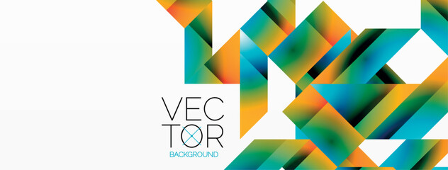 Minimalist elegance - lines, squares, triangles converge on white. Geometry essence showcased in serene harmony. Harmonizing essential shapes on a pristine backdrop