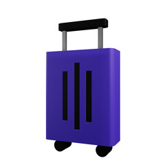 3 d render of luggage 