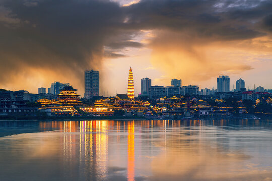 Chongqing ocean wenfeng five-arched scenery