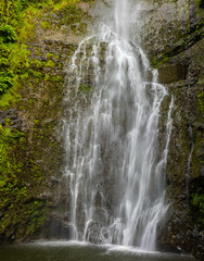 Wailua Falls on The Hana Highway, Hana, Maui, Hawaii, USA