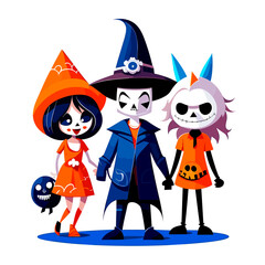 Scary Costumes halloween illustration cartoon